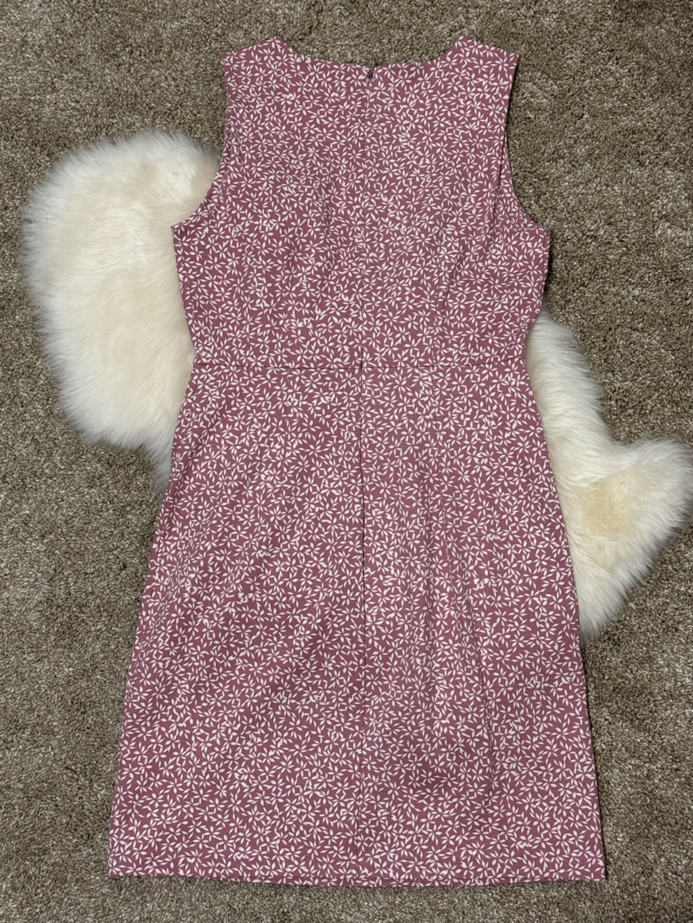 Old Navy Rose-Mauve Sleeveless Floral Sheath Dress Size S - Picture 4 of 7